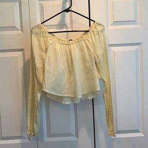 Free People Long Sleeve Cute Summer Top